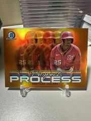 Cristhian Vaquero [Orange] Baseball Cards 2023 Bowman Chrome Prospect Process Prices