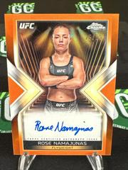 Rose Namajunas [Orange Refractor] #MEA-RNA Ufc Cards 2024 Topps Chrome UFC Main Event Autograph Prices