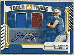 Justin Herbert [Material Autograph] #TTD-1 Football Cards 2022 Panini Absolute Tools of the Trade Double Prices