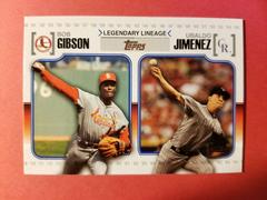 Bob Gibson, Ubaldo Jimenez #LL65 Baseball Cards 2010 Topps Legendary Lineage Prices