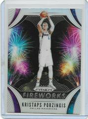 Kristaps Porzingis [Silver Prizm] Basketball Cards 2019 Panini Prizm Fireworks Prices