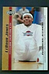 LeBron James [Gold] #4 Basketball Cards 2003 Upper Deck Phenomenal Beginning Prices