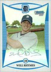 Will Rhymes #BCP108 Baseball Cards 2008 Bowman Chrome Prospects Prices