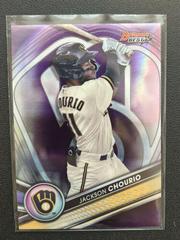 Jackson Chourio [Purple] Baseball Cards 2022 Bowman's Best Top Prospects Prices