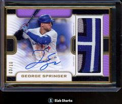 George Springer #FAC-GS Baseball Cards 2023 Topps Definitive Framed Autograph Patch Collection Prices