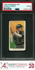 Frank Chance [Batting] Baseball Cards 1909 T206 Sovereign 460 Prices