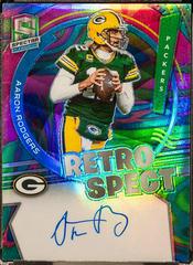 Aaron Rodgers [Marble] Football Cards 2022 Panini Spectra RetroSpect Autographs Prices