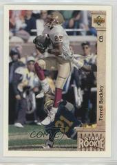 Terrell Buckley #6 Football Cards 1992 Upper Deck Prices