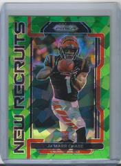 Ja'Marr Chase [Green Ice Prizm] #NR-7 Football Cards 2021 Panini Prizm New Recruits Prices