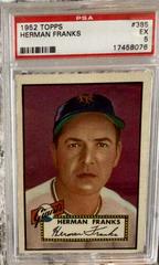 Herman Franks #385 Baseball Cards 1952 Topps Prices