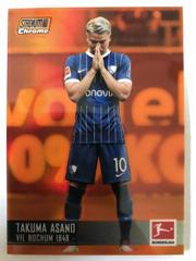 Takuma Asano [Orange Refractor] #25 Soccer Cards 2021 Stadium Club Chrome Bundesliga Prices
