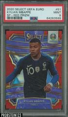 Kylian Mbappe [SP Red Prizm] Soccer Cards 2020 Panini Select UEFA Euro Prices