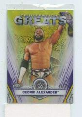 Cedric Alexander [Gold Refractor] #CG-3 Wrestling Cards 2021 Topps Chrome WWE Cruiserweight Greats Prices