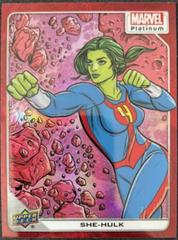 She-Hulk [Red Rainbow] #97 Marvel 2023 Upper Deck Platinum Prices