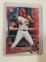 Arol Vera [Red] Baseball Cards 2022 Bowman Paper Prospects Prices