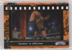 The Rock vs. John Cena [Orange] Wrestling Cards 2021 Topps WWE Match Film Strips Relics Prices