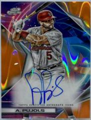 Albert Pujols [Orange Galactic] Baseball Cards 2022 Topps Cosmic Chrome Autographs Prices