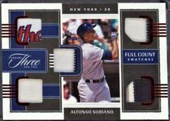 Alfonso Soriano [Red] Baseball Cards 2022 Panini Three and Two Full Count Swatches Prices