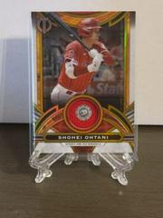 Shohei Ohtani [Gold] #SOA-SO Baseball Cards 2023 Topps Tribute Stamp of Approval Relics Prices