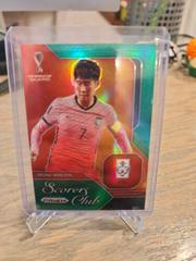 Heung Min Son [Green] #12 Soccer Cards 2022 Panini Prizm World Cup Scorers Club Prices
