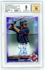 Yu Cheng Chang [Chrome Purple Refractor] #CPA-YCC Baseball Cards 2017 Bowman Prospect Autographs Prices