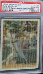 Run Scorers [Raines, Sandberg, Hernandez] Baseball Cards 1986 Sportflics Prices