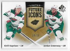 Kirill Kaprizov, Jordan Greenway [Limited] Hockey Cards 2021 SP Authentic Future Icons Prices