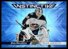 Elvis Merzlikins #IN-16 Hockey Cards 2023 Upper Deck Instinctive Prices