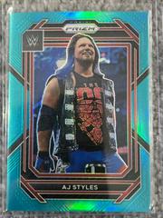 AJ Styles [Teal] #119 Wrestling Cards 2023 Panini Prizm WWE Prices