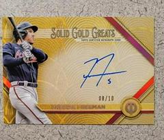 Freddie Freeman [Red] Baseball Cards 2022 Topps Tribute Solid Gold Greats Autographs Prices