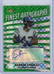 Darren Sproles [Autograph Green Refractor] Football Cards 2005 Topps Finest Prices