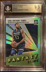 Karl Anthony Towns [Purple] Basketball Cards 2018 Panini Donruss Optic Fantasy Stars Prices