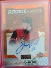 Josh Norris [Orange Checkers] Hockey Cards 2020 O Pee Chee Platinum Rookie Autographs Prices