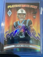 Bryce Young [Purple] #PWF-1 Football Cards 2023 Panini Phoenix Playing with Fire Prices