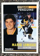 Mario Lemieux [French] #1 Hockey Cards 1991 Pinnacle Prices