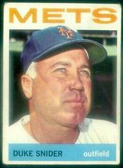Duke Snider #155 Baseball Cards 1964 Topps Prices