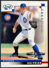 Mark Prior [Blue Press Proof] #144 Baseball Cards 2003 Leaf Prices