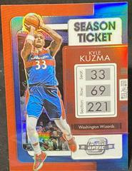 Kyle Kuzma [Red] Basketball Cards 2021 Panini Contenders Optic Prices