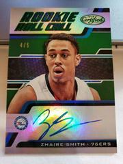 Zhaire Smith #ZS Basketball Cards 2018 Panini Certified Rookie Roll Call Autographs Prices