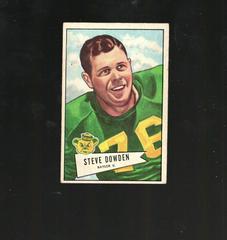 Steve Dowden Football Cards 1952 Bowman Small Prices