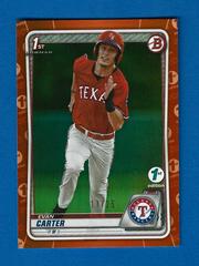 Evan Carter [Orange Foil] Baseball Cards 2020 Bowman Draft 1st Edition Prices