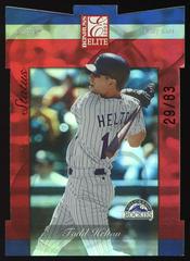 Todd Helton #9 Baseball Cards 2002 Donruss Elite Prices
