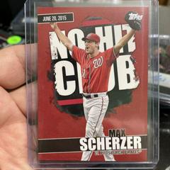 Max Scherzer [Red] Baseball Cards 2022 Topps No Hit Club Prices