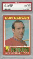 Ron Berger #107 Football Cards 1971 Topps Prices