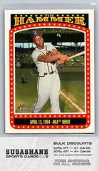 Hank Aaron #TH-1 Baseball Cards 2023 Topps Heritage The Hammer Prices