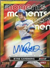 Ryne Sandberg [Gold] #FMA-RS Baseball Cards 2023 Topps Finest Moments Autographs Prices