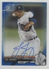Joe Jimenez [Chrome Blue Refractor] Baseball Cards 2017 Bowman Prospect Autographs Prices