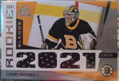 Jeremy Swayman Hockey Cards 2021 SP Game Used Rookie Blends Prices