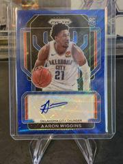 Aaron Wiggins [Blue Wave] Basketball Cards 2021 Panini Prizm Rookie Signatures Prices