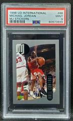 Michael Jordan #88 Basketball Cards 1998 Upper Deck International MJ Stickers Prices